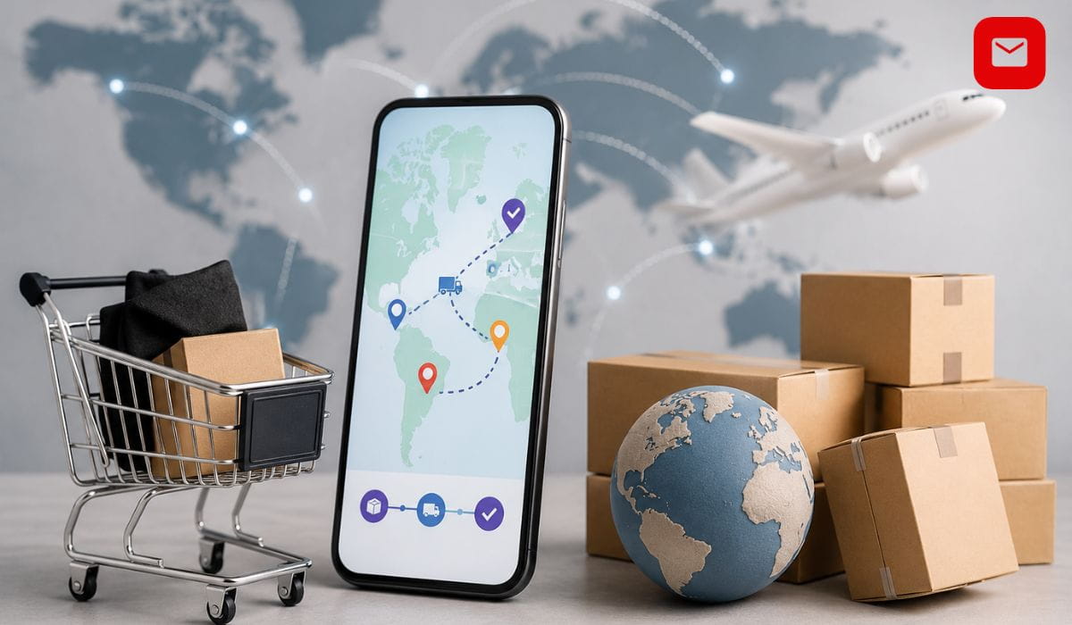 SHEIN Tracking worldwide order delivery concept