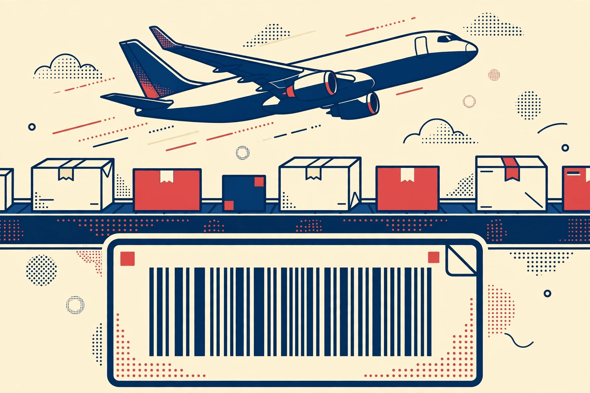 China Post international parcel tracking illustration
