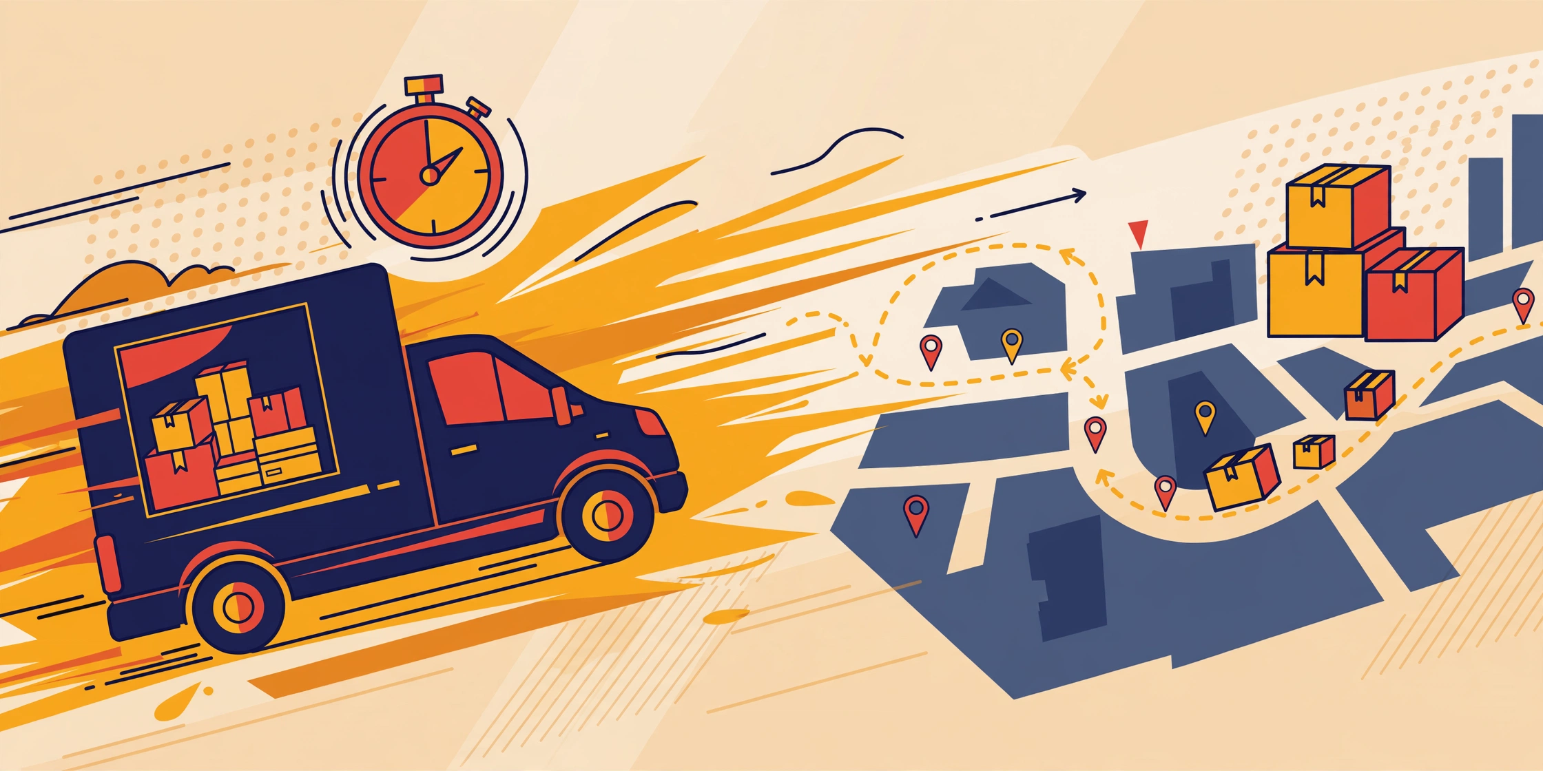 XpressBees Tracking — parcel tracking guide illustration