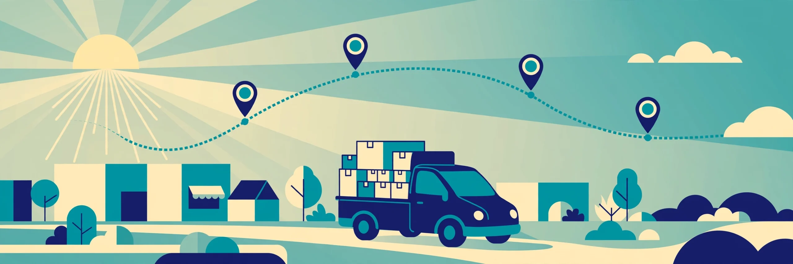 Nandan Courier Tracking — parcel tracking guide illustration