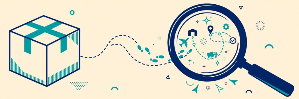 Postal Ninja — parcel tracking guide illustration
