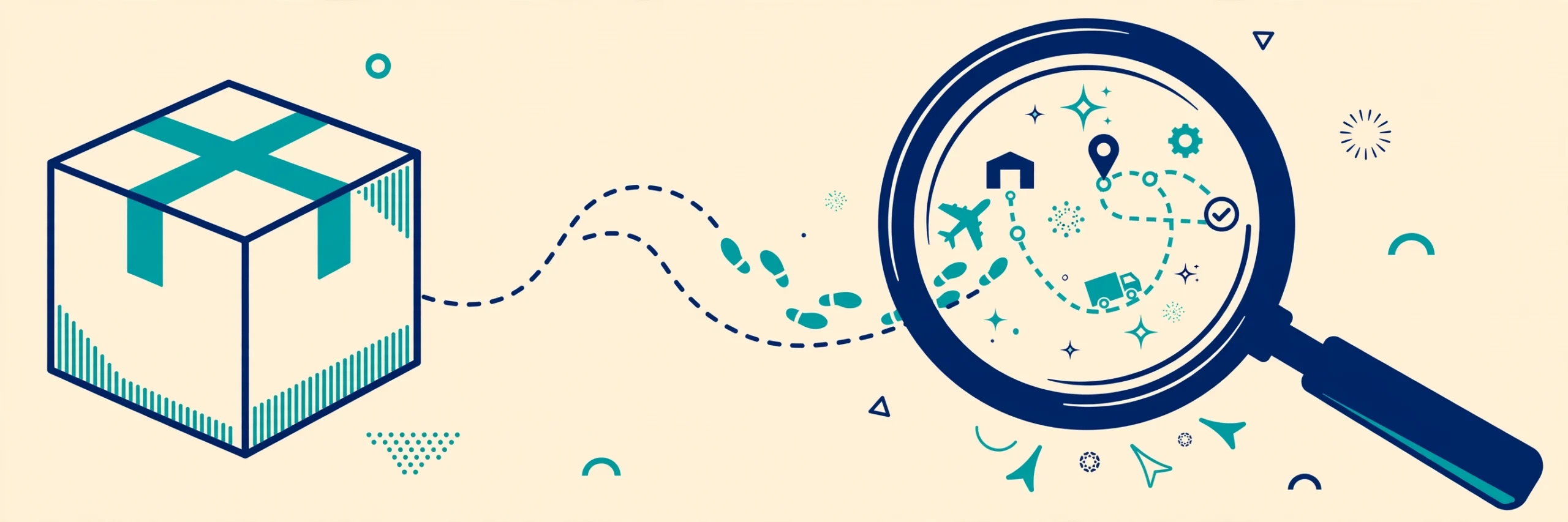 Postal Ninja — parcel tracking guide illustration