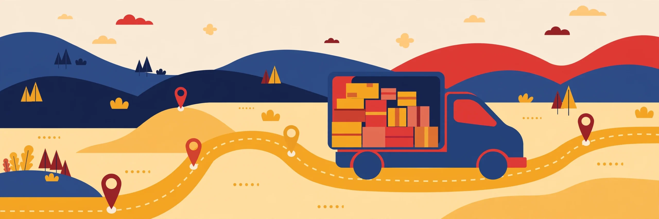 Shree Anjani Courier shipment tracking illustration