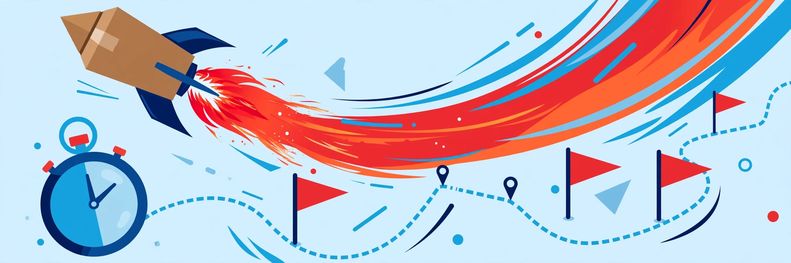 SpeedX Tracking — parcel tracking guide illustration
