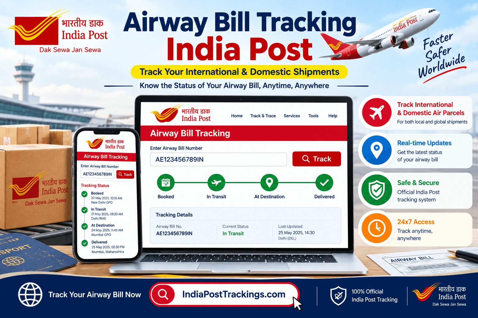 Airway Bill Tracking India Post