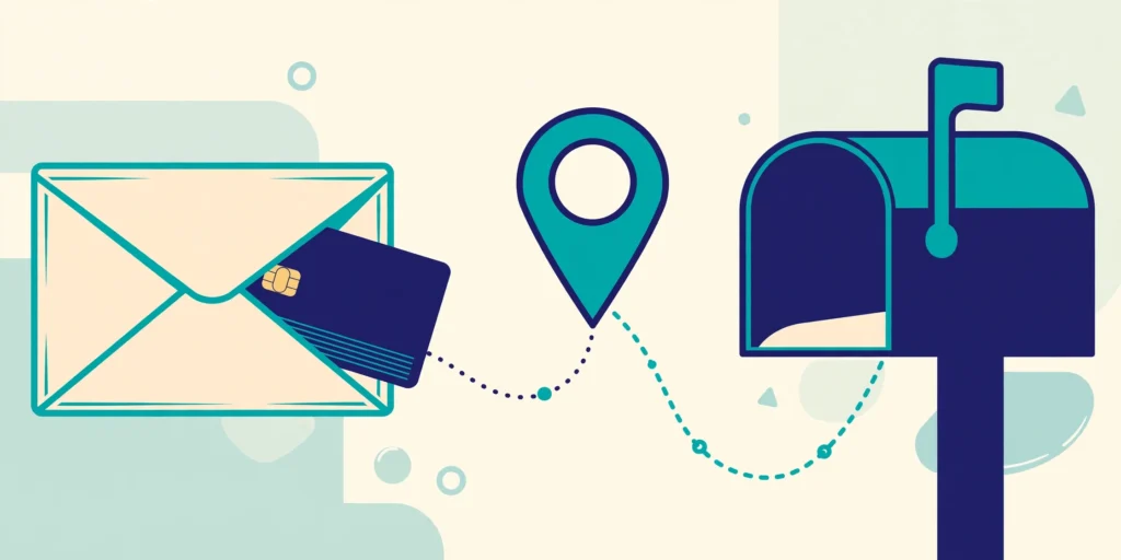 ATM Tracker — parcel tracking guide illustration