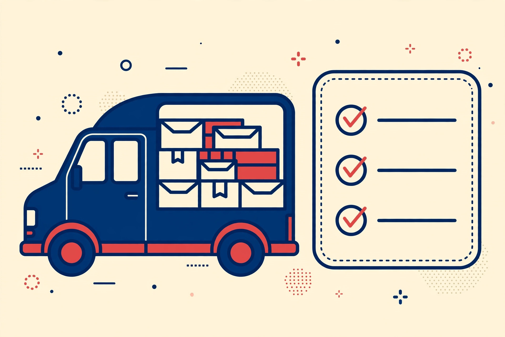 India Post courier tracking with delivery van