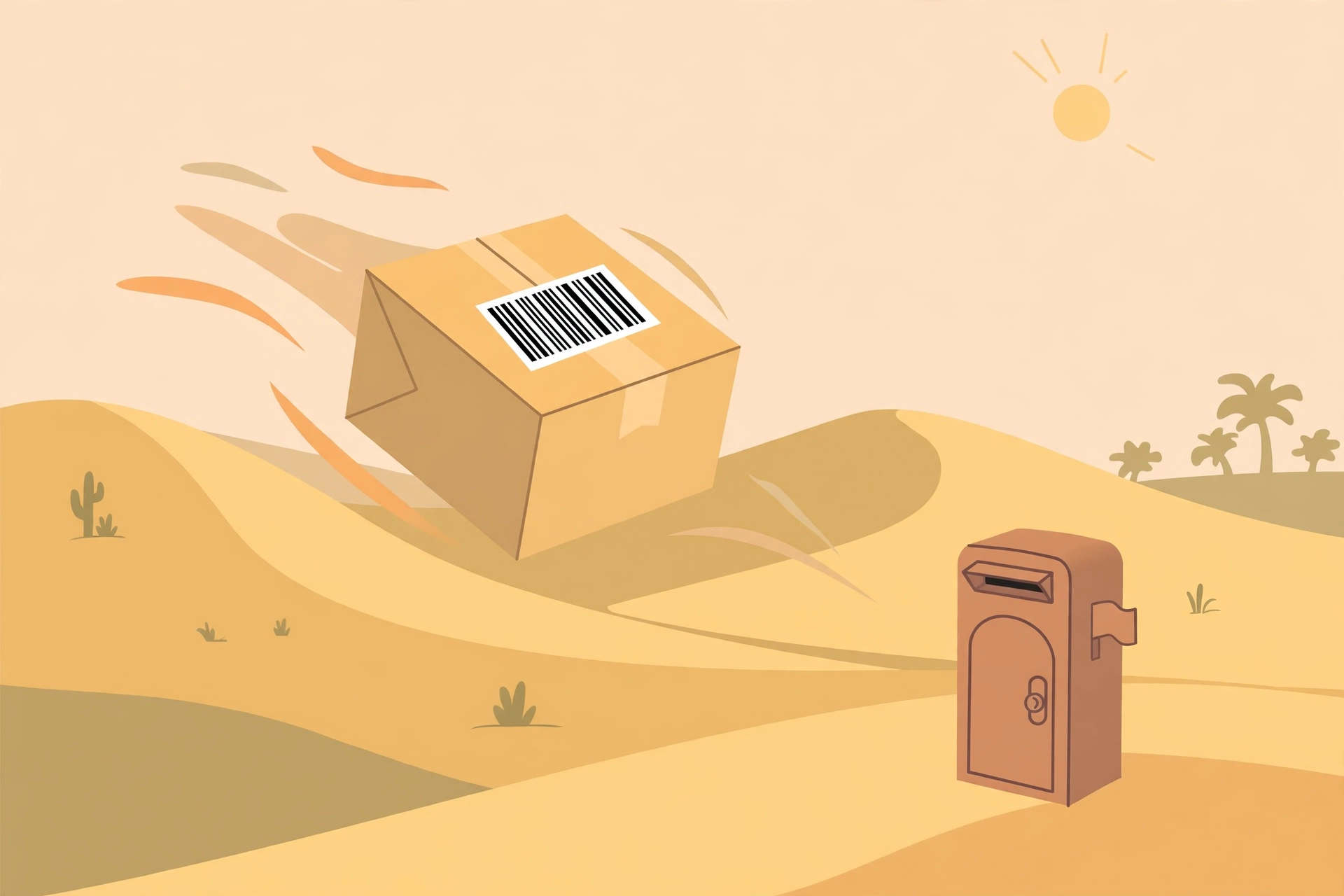 Illustration of saudi post tracking for an SPL parcel with a 13-character tracking number ending in SA