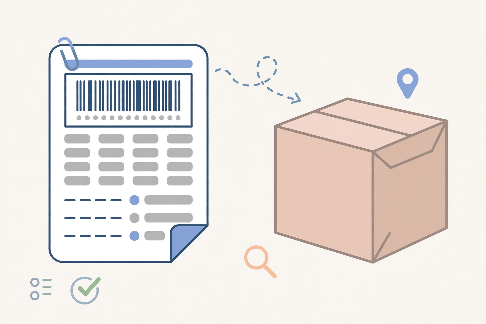 Illustration explaining what is docket number on a courier receipt with a highlighted tracking code