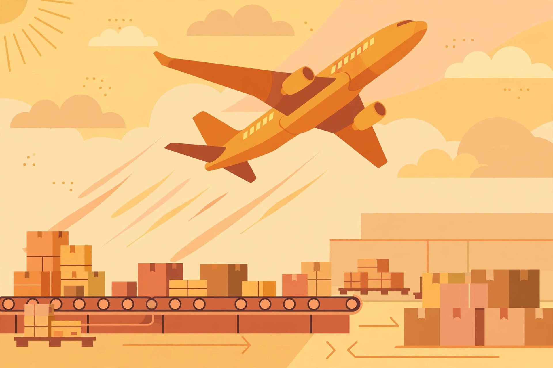 First Flight Courier customer care number helpline illustration — call centre headset, courier van and consignment tracking label