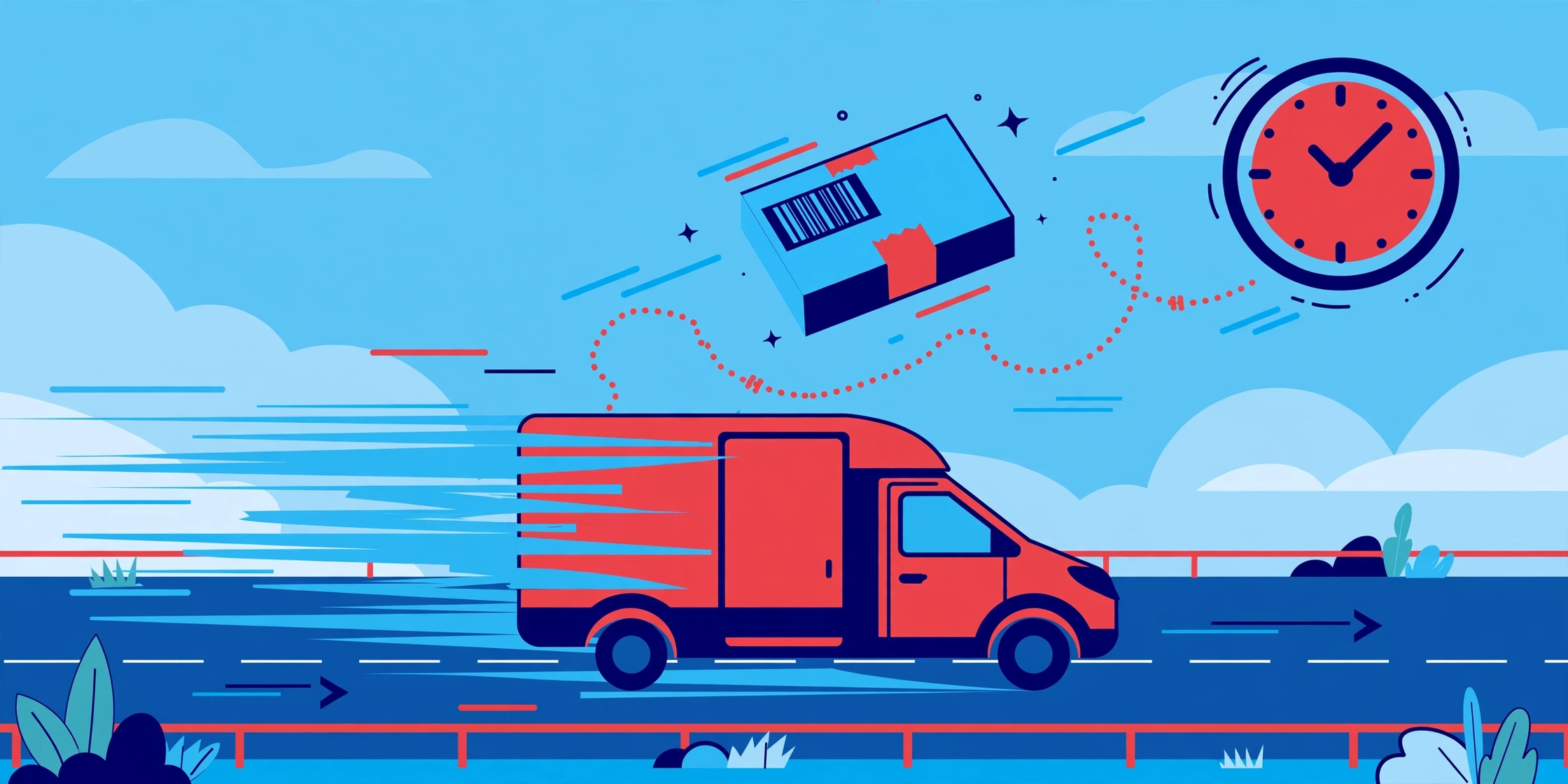 Blue Dart Tracking — parcel tracking guide illustration