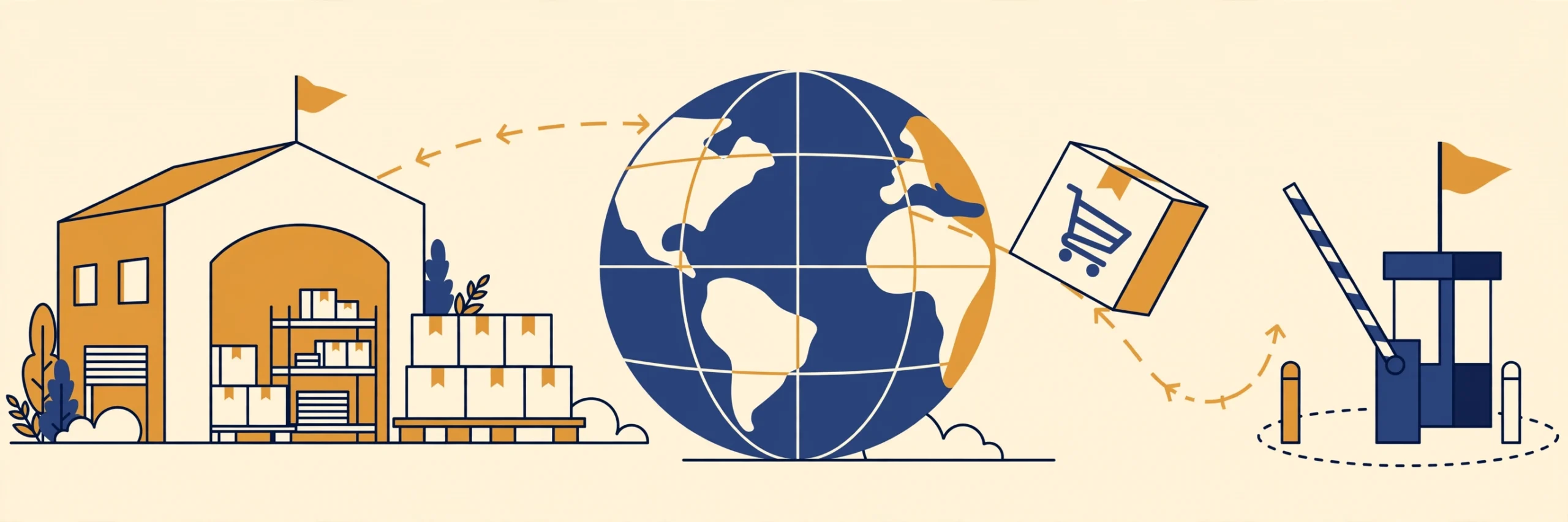 DHgate Tracking — parcel tracking guide illustration