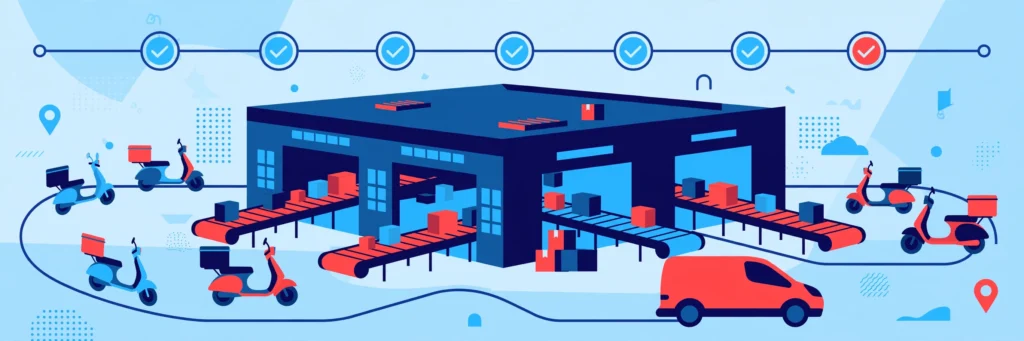 Ecom Tracking — parcel tracking guide illustration