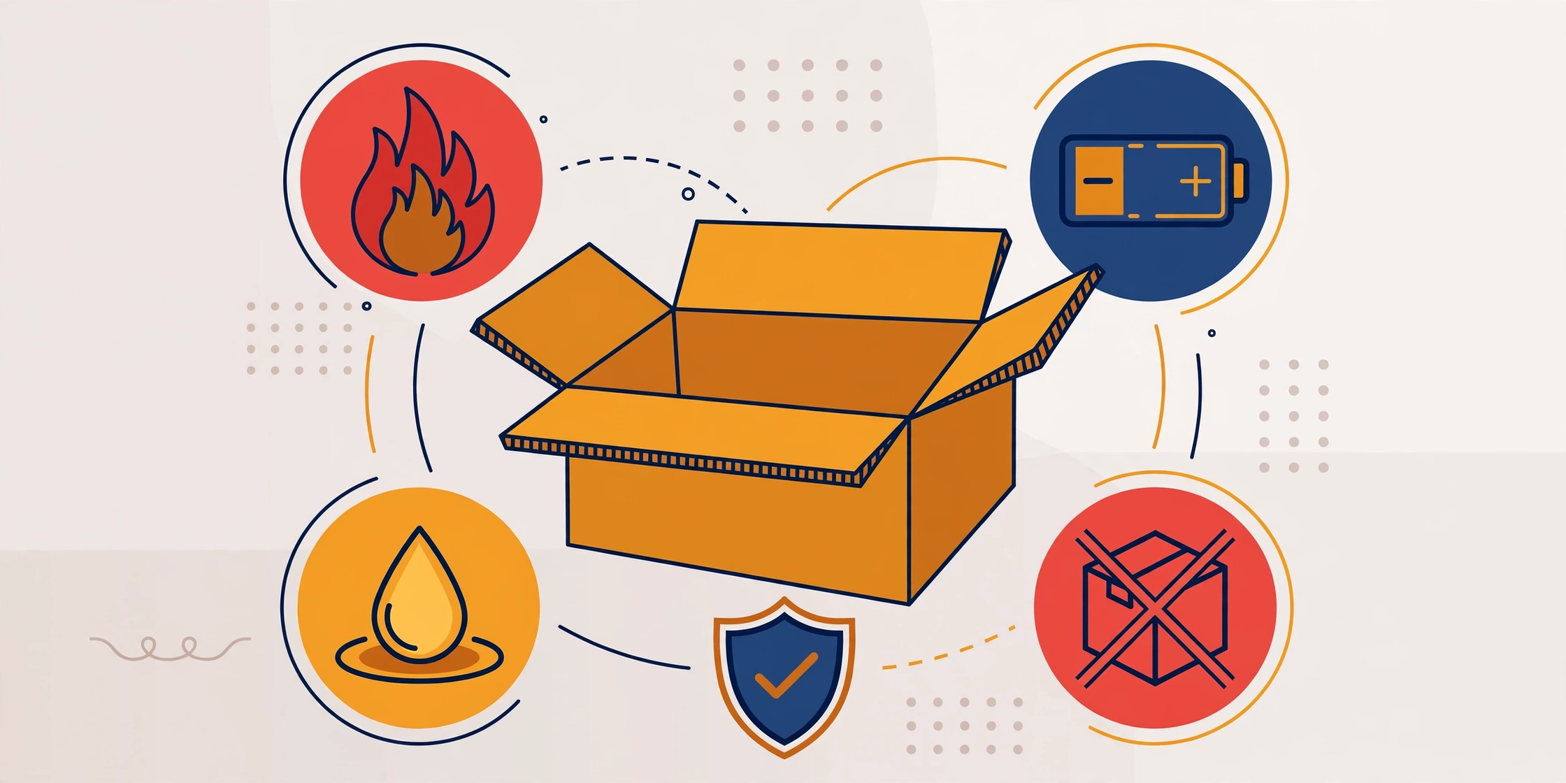 Prohibited items for India Post parcels illustration