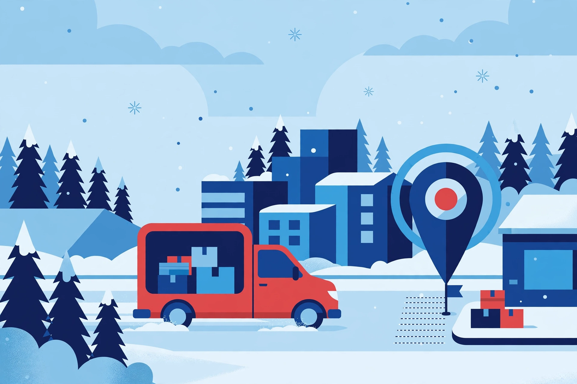 Intelcom Tracking — parcel tracking guide illustration