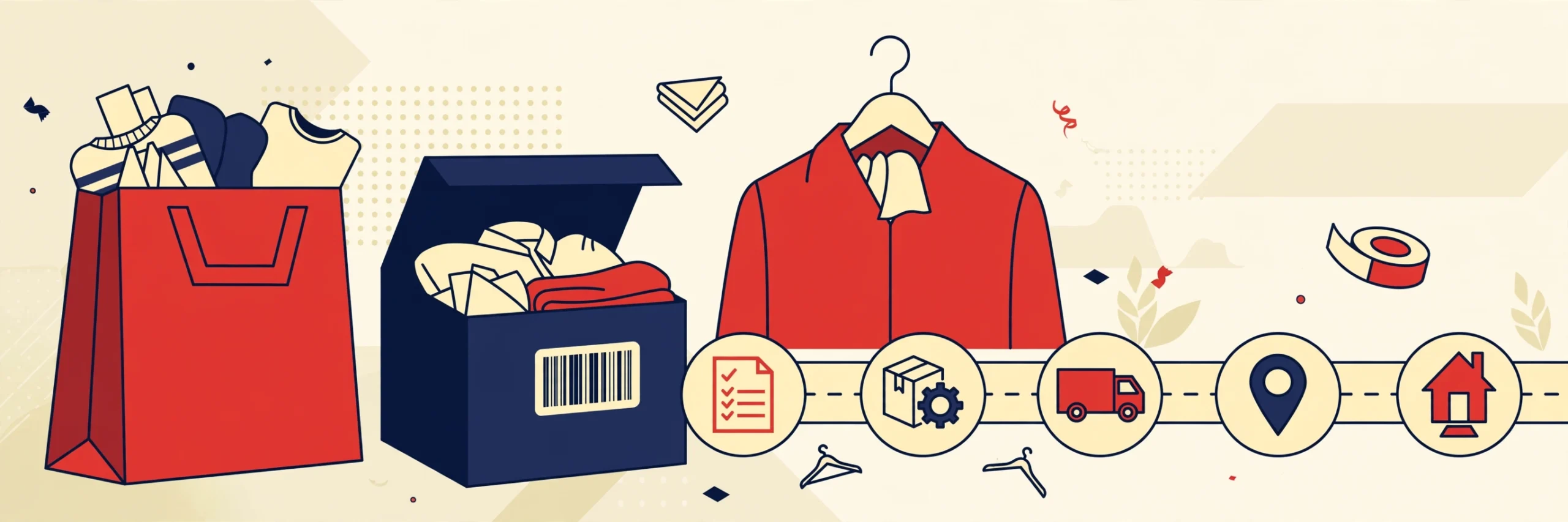 Myntra Tracking — parcel tracking guide illustration