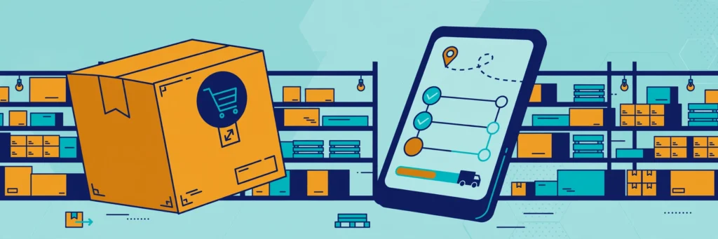 SPX Tracking — parcel tracking guide illustration