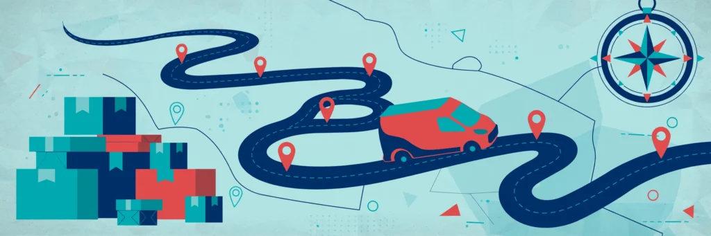 Trackon Courier Tracking — parcel tracking guide illustration