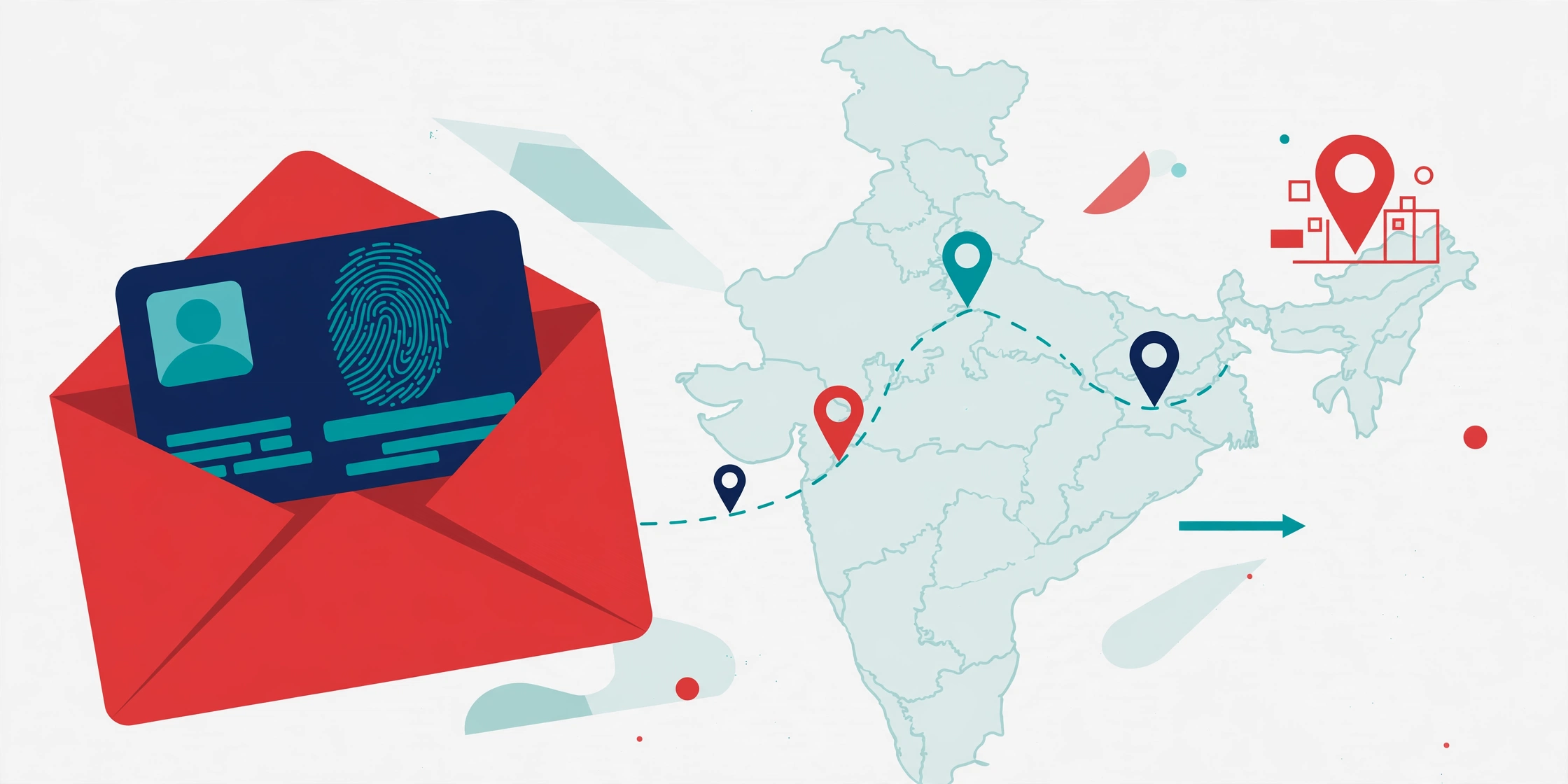 Aadhaar letter dispatched by Speed Post for delivery tracking