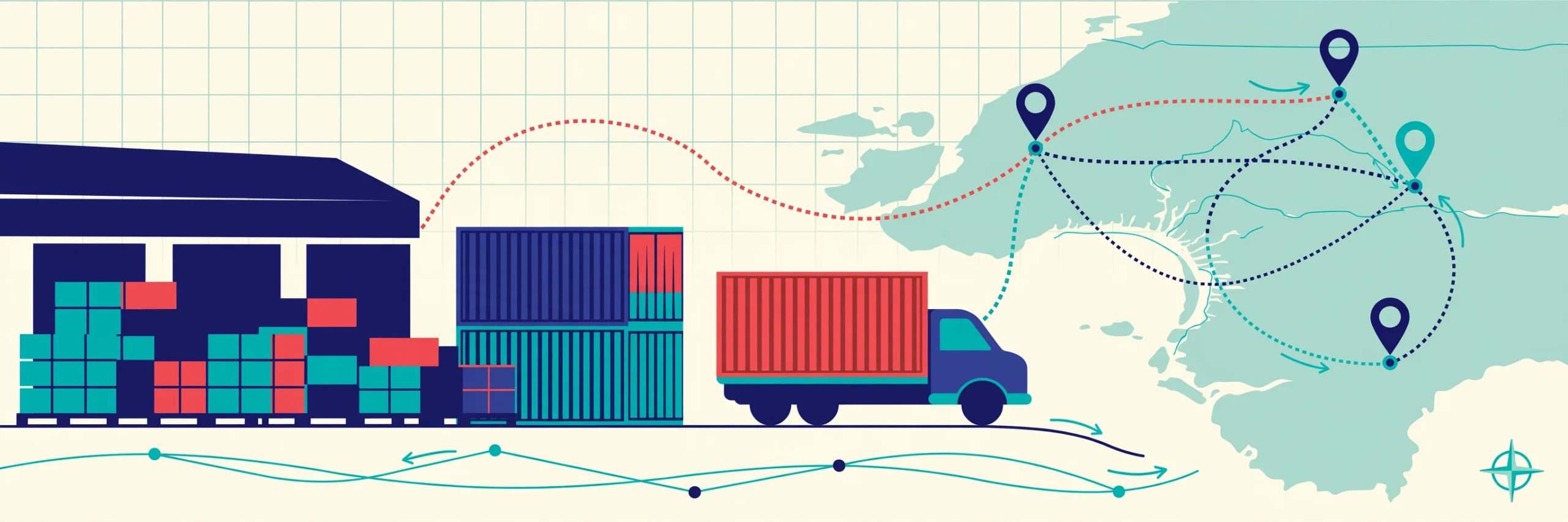 Logistics post tracking: warehouse and delivery network
